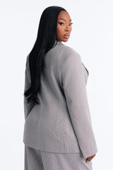 Women's Houndstooth Blazer — Long Sleeve | Yvezi — 7