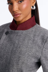 Women's Wool Blend Blazer — Long Sleeve | Yvezi — 4