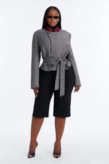 Women's Wool Blend Blazer — Long Sleeve | Yvezi — 7