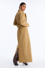 Women's Double-Breasted Wool Blend Coat | Yvezi — 4