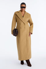 Women's Double-Breasted Wool Blend Coat | Yvezi — 6