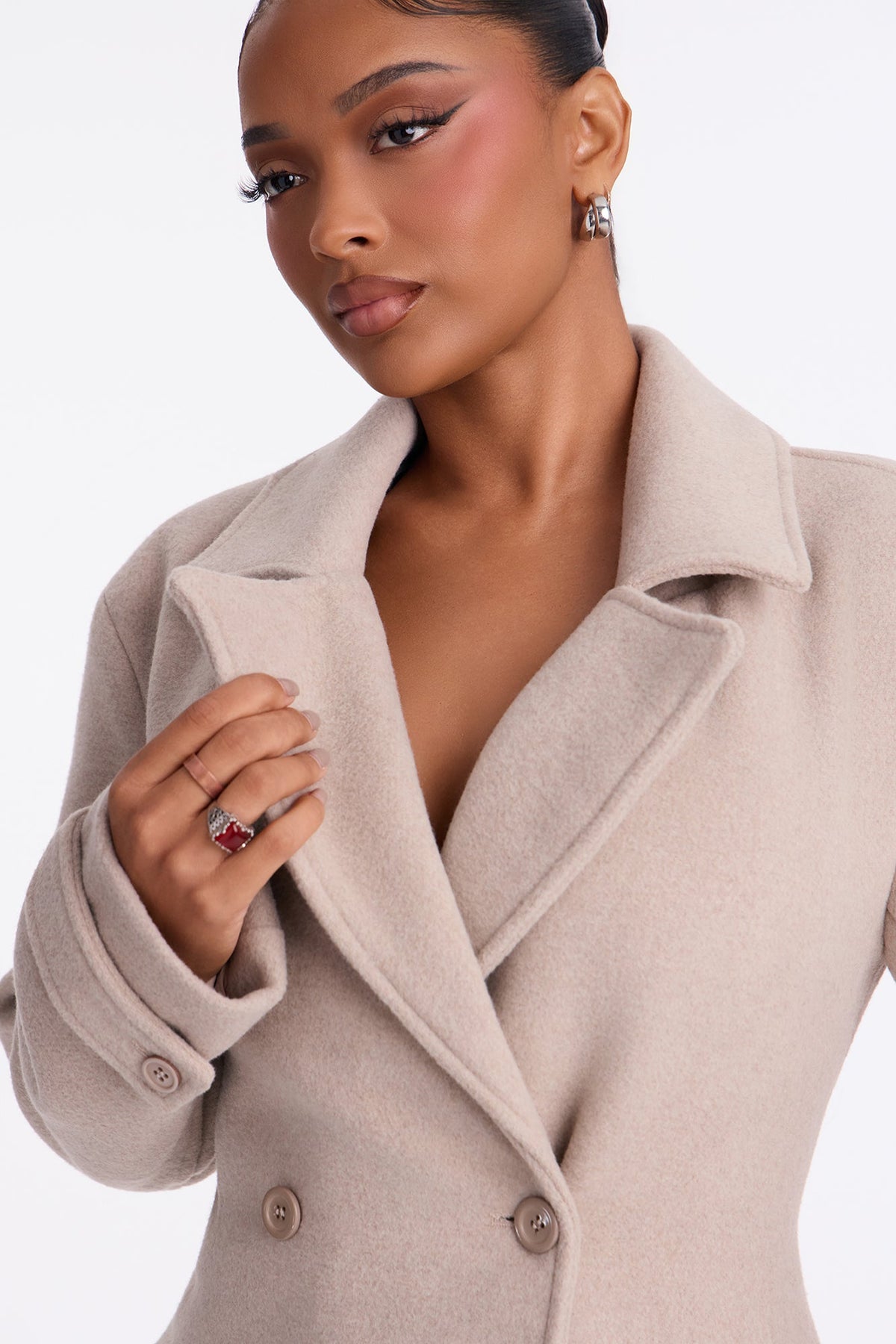 Women's Wool Blend Coat | Yvezi — 3