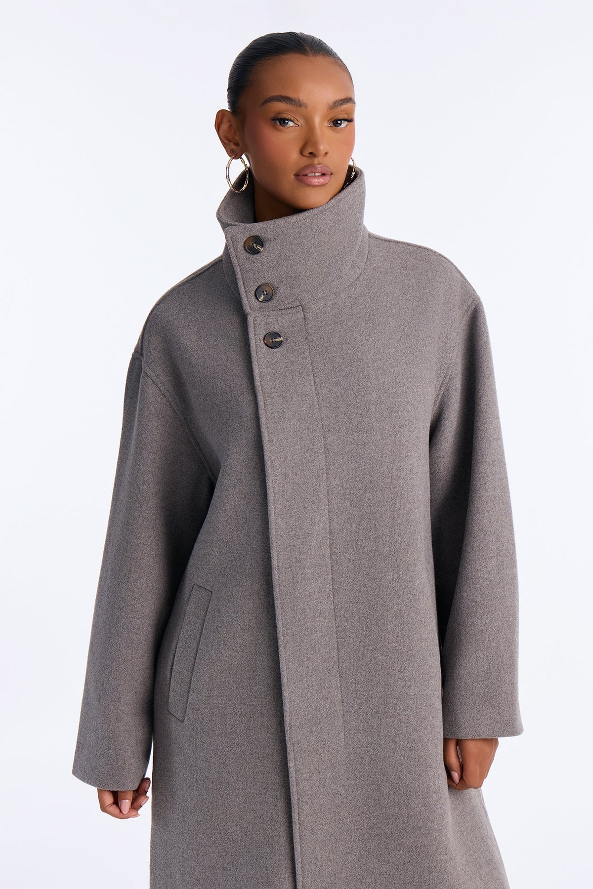 Women's Wool Blend Coat | Yvezi — 2