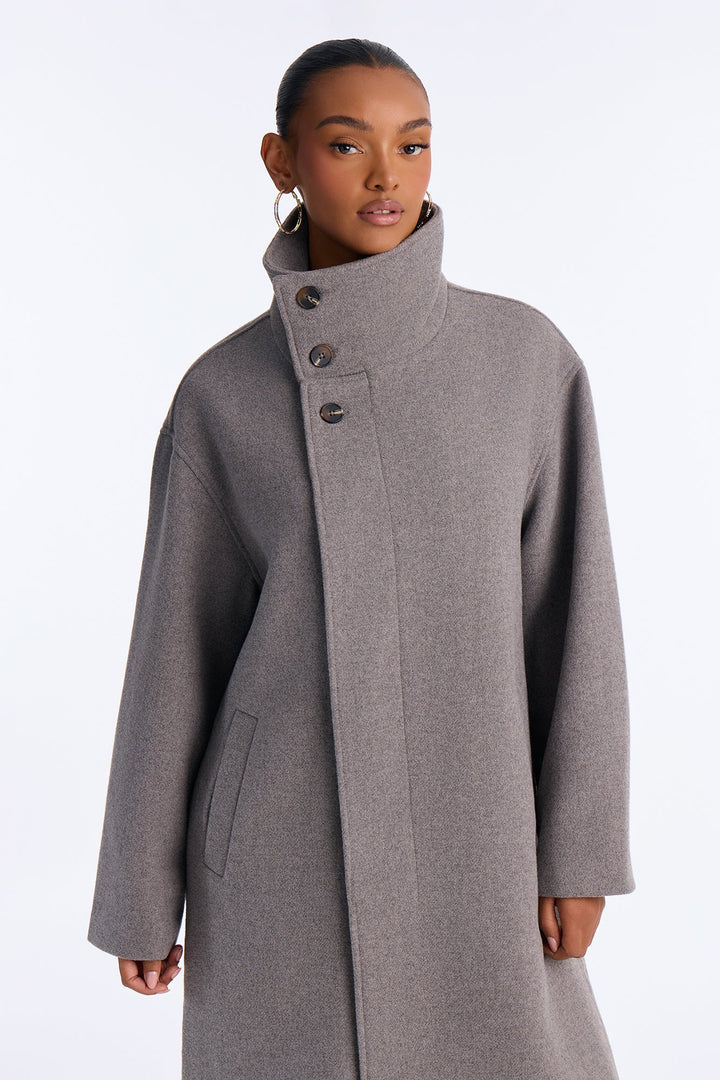 Women's Wool Blend Coat | Yvezi — 2