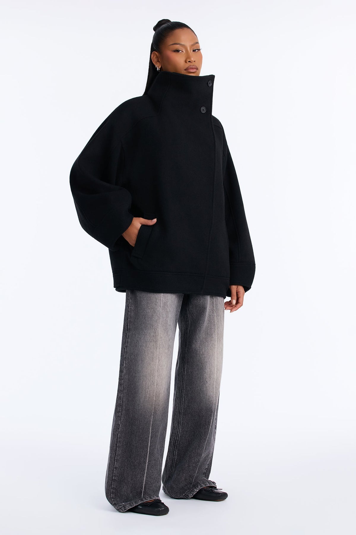 Women's Wool Blend Coat | Yvezi — 2