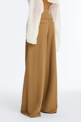 Women's Belted High-Waisted Pants — Wide Leg | Yvezi — 4