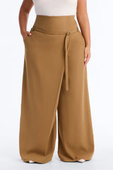 Women's Belted High-Waisted Pants — Wide Leg | Yvezi — 5