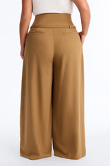 Women's Belted High-Waisted Pants — Wide Leg | Yvezi — 8