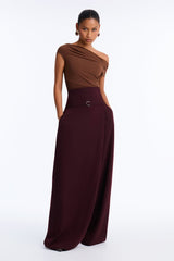 Women's Belted High-Waisted Pants — Wide Leg | Yvezi — 9
