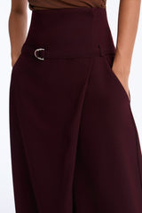 Women's Belted High-Waisted Pants — Wide Leg | Yvezi — 11
