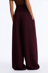 Women's Belted High-Waisted Pants — Wide Leg | Yvezi — 12