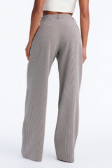 Women's Houndstooth Pants — Wide Leg | Yvezi — 4