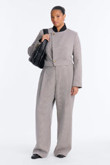 Women's Houndstooth Pants — Wide Leg | Yvezi — 5