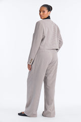 Women's Houndstooth Pants — Wide Leg | Yvezi — 8