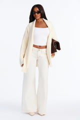 Women's Oversized Knit Cardigan — Long Sleeve | Yvezi — 2