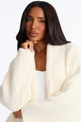 Women's Oversized Knit Cardigan — Long Sleeve | Yvezi — 3