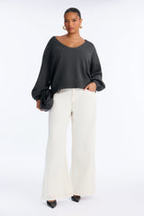 Women's Cotton Sweater — Long Sleeve | Yvezi — 6
