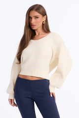 Women's Cotton Sweater — Long Sleeve | Yvezi — 9