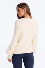 Women's Cotton Sweater — Long Sleeve | Yvezi — 12