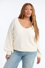 Women's Cotton Sweater — Long Sleeve | Yvezi — 13