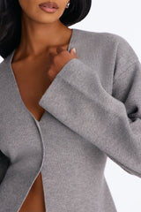 Women's Knit Sweater — Long Sleeve, V Neck | Yvezi — 7
