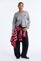 Women's Cardigan — Long Sleeve, Crew Neck | Yvezi — 5