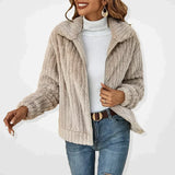 Élodisse | Women's Zip Front Long Sleeve Cardigan — view 4