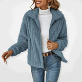 Élodisse | Women's Zip Front Long Sleeve Cardigan — view 5