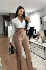 Women's Wide Leg Pants | Yvezi — 58