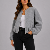 Suki | Women's Lightweight Zip-Up Bomber Jacket — view 1
