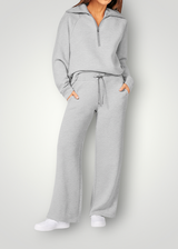 Riva | Women's Zip-Up Wide-Leg Trouser Co-Ord Set — view 2