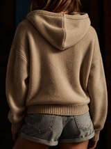 Winnie | Women's Dachshund Embroidered Hooded Knit Jumper — view 2