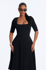 Women's Pleated Midi Dress | Yvezi — 2