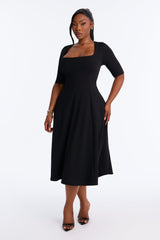 Women's Pleated Midi Dress | Yvezi — 5