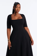 Women's Pleated Midi Dress | Yvezi — 6