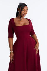 Women's Pleated Midi Dress | Yvezi — 14