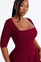 Women's Pleated Midi Dress | Yvezi — 15