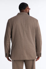 Men's Houndstooth Double-Breasted Blazer — Long Sleeve | Yvezi — 8