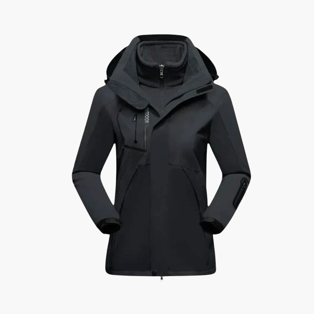 Marit | Women's Ski Jacket with Removable Lining & High Collar — view 1