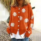 Daphne | Women's Floral Wool-Blend Knitted Vest — view 2