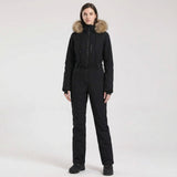 Angharad | Women's One-Piece Ski Suit with Removable Hood – Water-Repellent — view 9