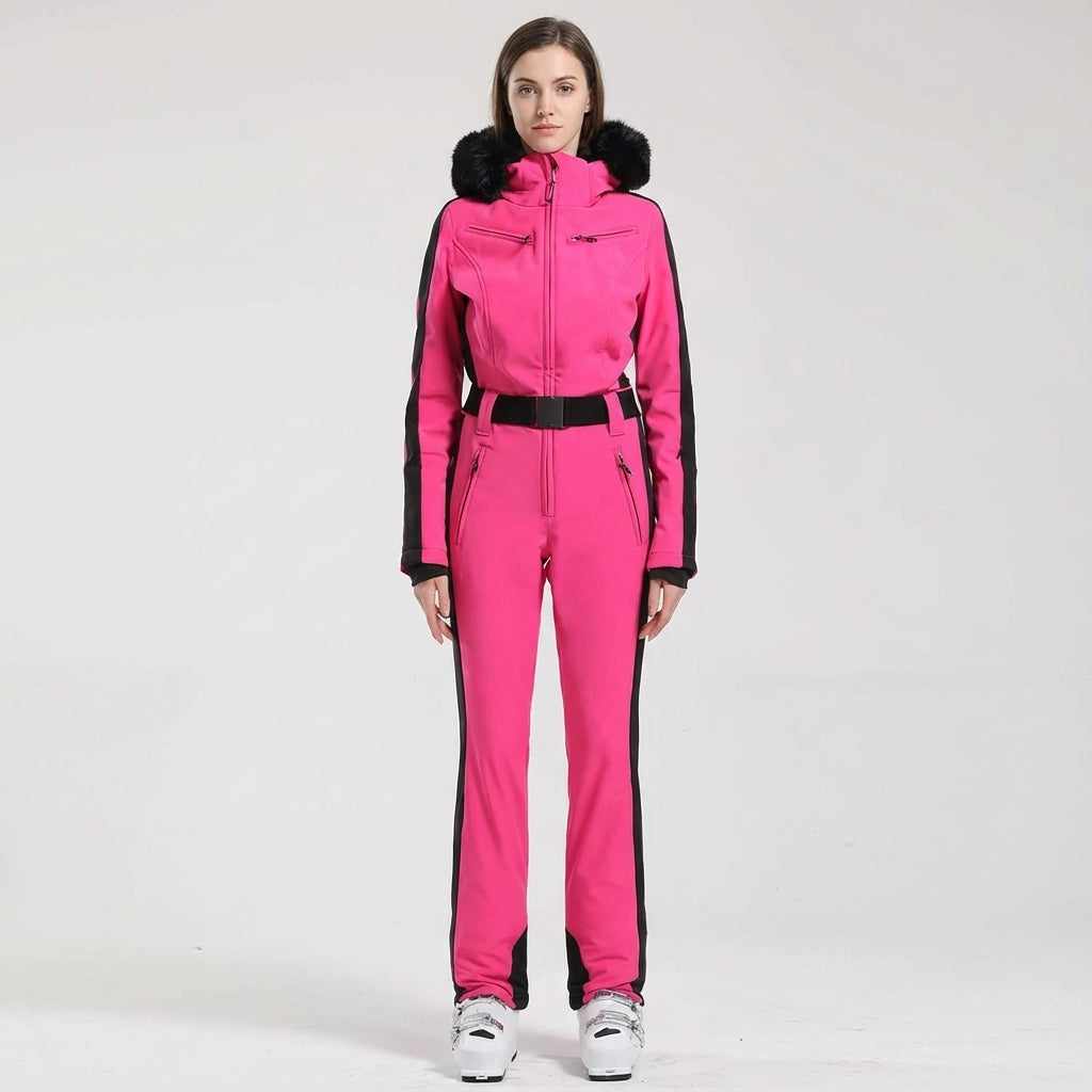 Angharad | Women's One-Piece Ski Suit with Removable Hood – Water-Repellent — view 2