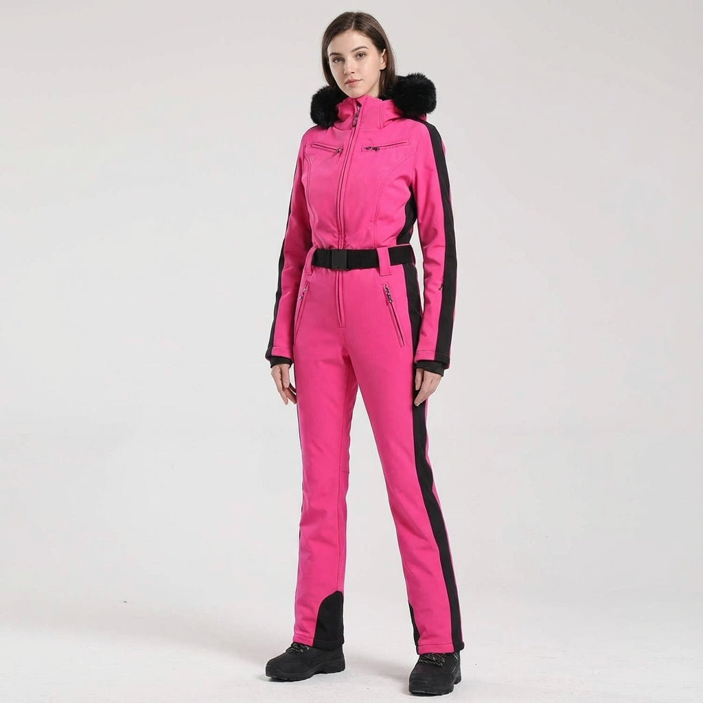 Angharad | Women's One-Piece Ski Suit with Removable Hood – Water-Repellent — view 4