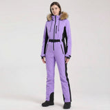 Angharad | Women's One-Piece Ski Suit with Removable Hood – Water-Repellent — view 8