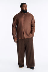 Men's Linen Lyocell Shirt — Long Sleeve | Yvezi — 6