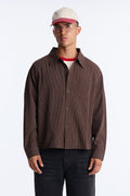 Men's Striped Cotton Shirt — Long Sleeve, Relaxed Fit | Yvezi — 1