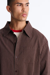 Men's Striped Cotton Shirt — Long Sleeve, Relaxed Fit | Yvezi — 4