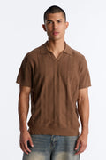 Men's Striped Cotton Polo Shirt — Short Sleeve | Yvezi — 1