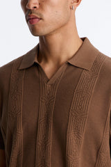 Men's Striped Cotton Polo Shirt — Short Sleeve | Yvezi — 3