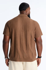 Men's Striped Cotton Polo Shirt — Short Sleeve | Yvezi — 7